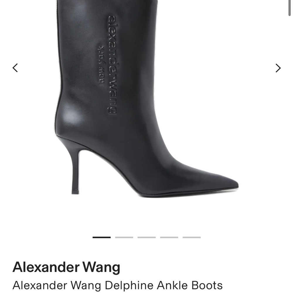 Alexander Wang Black Ankle Booties with Stiletto Heel